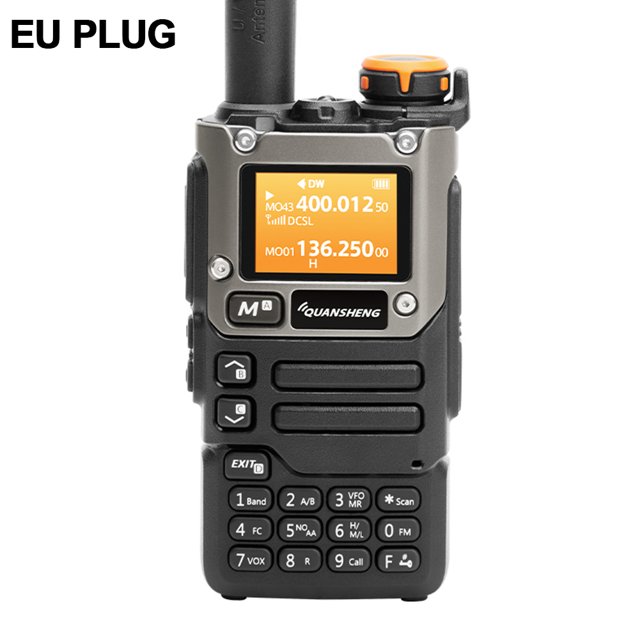 UV-K6 Handie-Talkie 144-146MHz 430-440MHz Radio codificador bidireccional (enchufe de la UE)
