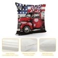 thumbnail image 4 of Shiartex  Hello America Love Truck Heart Throw Pillow Covers, Polka Dots 4th of July Patriotic Independence Memorial Day Cushion Case for Sofa Couch White, 4 of 5