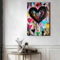 thumbnail image 6 of Graffiti Heart Canvas Wall Decor Ready to Hang Living Room, 6 of 8