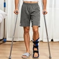 thumbnail image 6 of Tear Away Shorts Athletic Shorts Post Knee Surgery Recovery Hip Replacement Pants with Pockets, L, 6 of 7