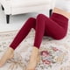 thumbnail image 2 of Gibobby Mallas Termicas Afelpadas Mujer Medias de mujer cálidas gruesas de de seda Color sólido sin costuras forro polar elástico pantimedias térmicas Leggings Pantalones (Vino, M), 2 of 5