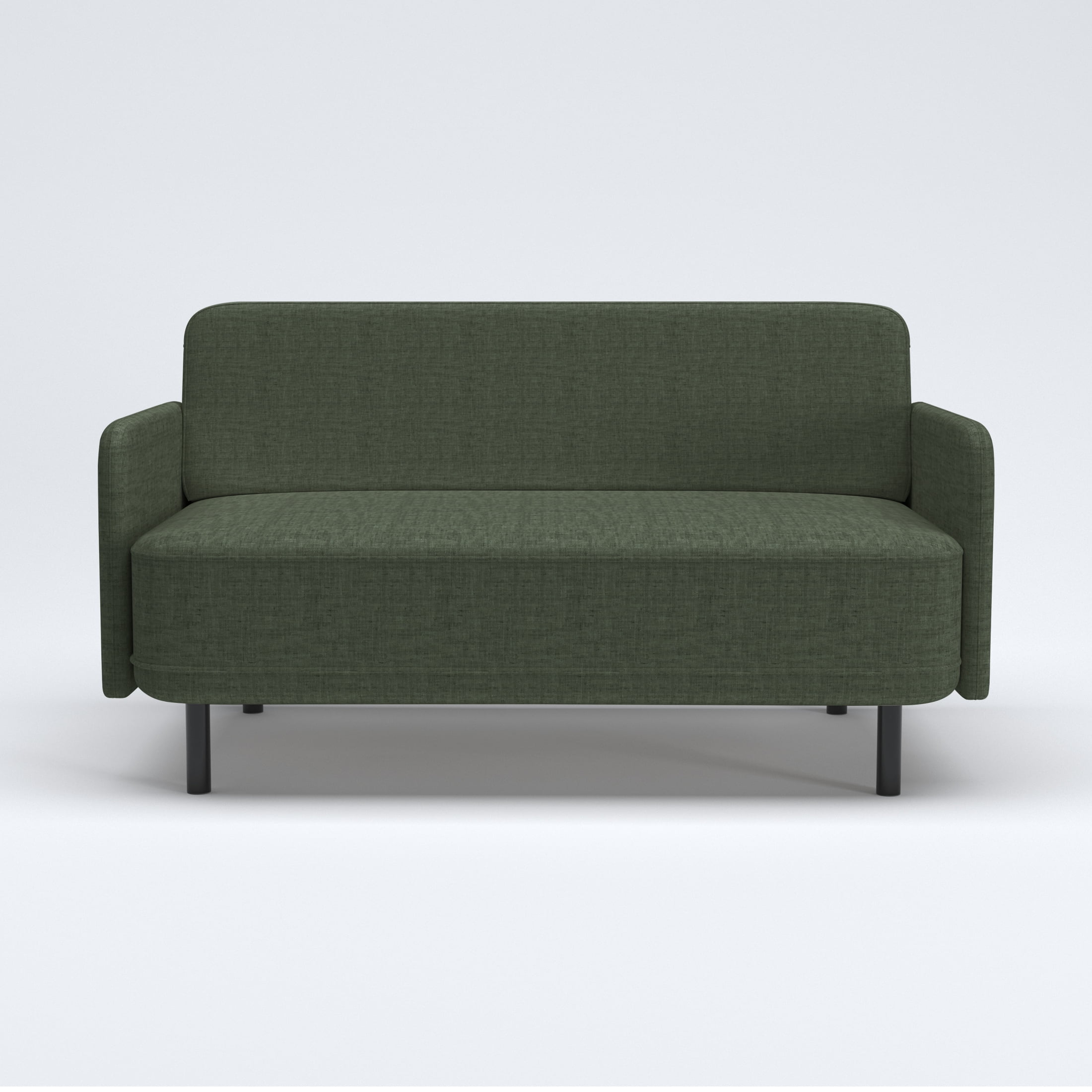 Artdeco Home Metro Loveseat - Modern Living Room Loveseat Sofa, Two-Seater Settee, Upholstered Corduroy Fabric Armchair, Love Seat Sofa Chair with Wood Legs for Bedroom/Office/Reading Spaces
