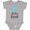 AC-Heather Grey, variant on Baby Bear, Bear Cub, Cute Bear, Little Bear - Blue Boys Baby Bodysuit