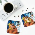 thumbnail image 5 of Saiise 6 Pcs Leather Coasters for Drinks Coaster Sets Drink Table Cup Coasters for Living Room Kitchen Coffee Decor,Scooby-Doo, 5 of 8