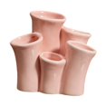 thumbnail image 2 of Organizador multifuncional de cerámica coral, versátil y decorativo para brochas de maquillaje. Rosa, 2 of 9