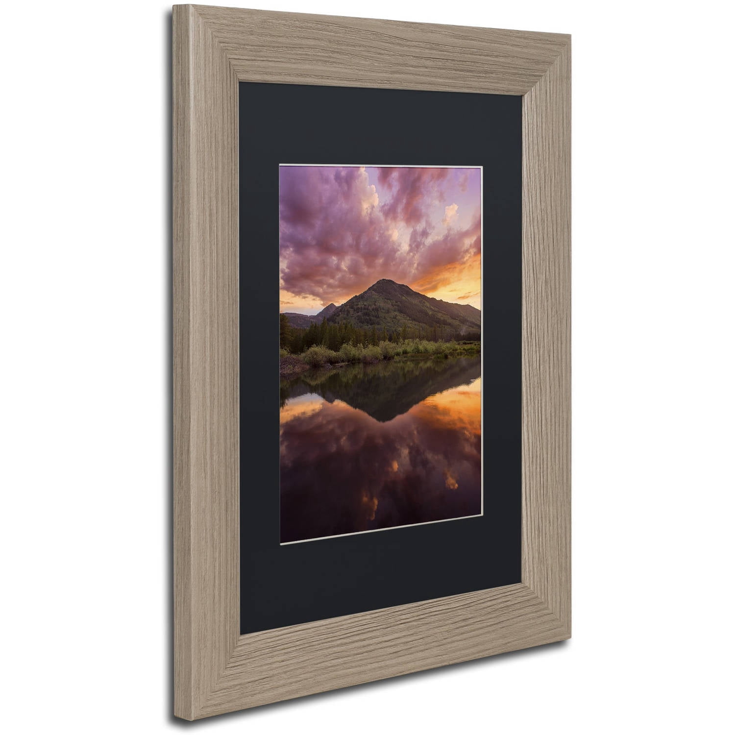 Trademark Fine Art "Glamor in the Sky" Canvas Art by Michael Blanchette Photography Black Matte, Birch Frame
