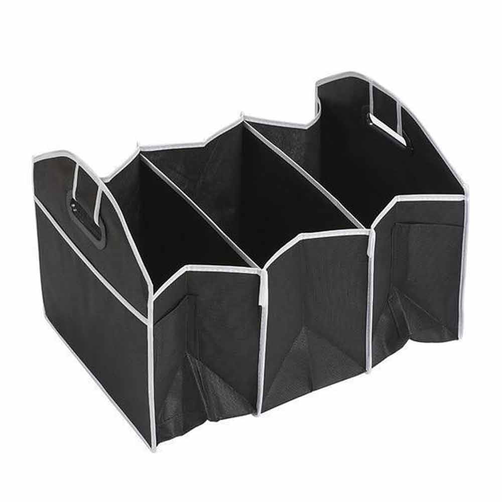 Trunk Cargo Organizer Folding Collapse Bag Bin Black For Audi Q3