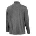 thumbnail image 3 of Men's Antigua Heather Black Boston Bruins Hunk Lightweight Quarter-Zip Pullover, 3 of 3