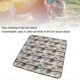 thumbnail image 4 of Picnic Blanket Waterproof PVC Extra Large Portable Outdoor Beach Blanket for Beach Travel Camping Hiking Picnic 57x59in, 4 of 5