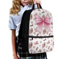 thumbnail image 3 of Yuyamidu Pink Bow Horse 17 Inch Student Backpack, Cute School Daypack with Multiple Pockets for Kids Teens Girls Daily Class Commute Outdoor Trip Use, 3 of 6