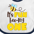 thumbnail image 4 of Inktastic It's Fun Bee-ing One Cute Bee First Birthday Boys or Girls Baby Bib, 4 of 4