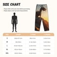 thumbnail image 3 of Rocae Seaside Sunset Cool Dragon for Women's Pajama Pants Pj Pants Lounge Pants-Large, 3 of 6