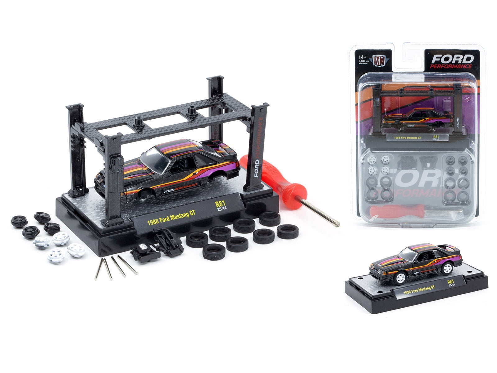 Model Kit 3 piece Car Set Release 81 Limited Edition to 9600 pieces Worldwide 1/64 Diecast Model Cars by M2 Machines