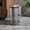 82#Gray, variant on Push Trash Can with Lid, Narrow Space Saving Garbage Bin for Bathroom Kitchen Living Room Office, 10L Small Trash Can with Odor Locking Cover, Easy to Clean and Modern Design