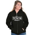 thumbnail image 4 of Im A Ninja Periodically Science Nerd Zip Up Hoodie Men's Women's Brisco Brands S, 4 of 5