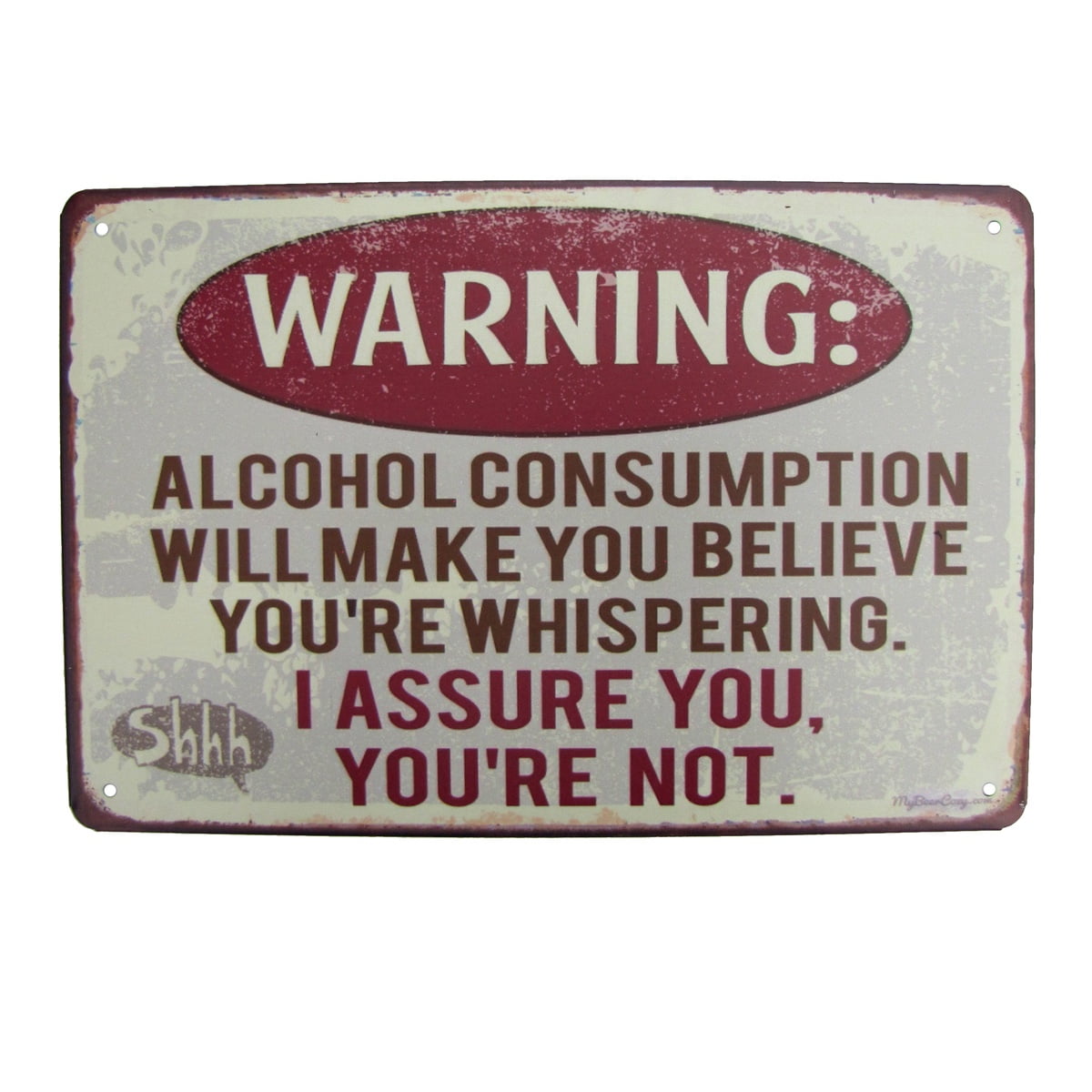 Alcohol Forecast Funny Aluminum Sign US Made Novelty Bar Pub Party Wall Decor 