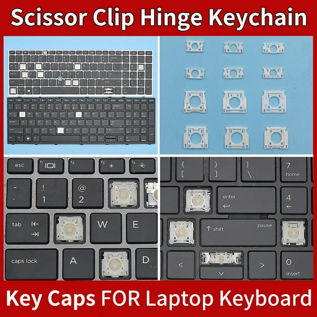 Replacement Keycap Key For HP ELITEBOOK 850 G7 850 G8 845 G7 G8 855 G8 G7 Laptop Keyboard KEY & Clips 3 Keycap and Hinge