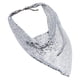 thumbnail image 1 of Collar de Lentejuelas Brillantes para Mujer Fiesta Banquete Qarigey Plata, 1 of 6