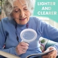 thumbnail image 2 of Lupa 30X/10X con luz y soporte, lupa de bolsillo plegable con 18 LED iluminados, lupa iluminada para degeneración macular, lectura para personas mayores, trabajo de cerca y piezas, 2 of 5