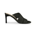 thumbnail image 3 of BLISSFUL STEP Slide Heels Mules Block Heel Sandals for Women Black 9, 3 of 6