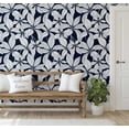 thumbnail image 5 of S4Sassy Peel & Stick Vinyl Wallpaper, Dotted Leaf Wallpaper Contact Paper Waterproof - Blue, 25"X 240", Removable Wall Covering For Home Decor In Bedrooms, Renter Spaces, Cabinets, 5 of 9