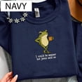 thumbnail image 2 of I Could Be Meaner But Jesus Said No Embroidered Gildan Shirt, Funny Frog Christian Sweatshirt Gift, 2 of 6