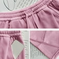 thumbnail image 6 of QASIEATN Fleece Lined Sweatpants Women Cotton Wide Leg Pants with Pockets Casual Solid Trousers, 6 of 7