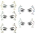 thumbnail image 4 of TUITOONM Crystal Face Sticker Rhinestone Set Peel & Stick Face Jewels for Festival Makeup, Costume Parties & Special Events, Instant Glam Accessories, 4 of 8