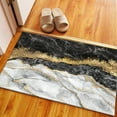 thumbnail image 4 of Non-Slip Carpet Rug, Black And Gold Marble Rug, Modern Rugs, Shimmery Rugs, Gold Marble Rugs, Small Rugs, Machine Washable Rugs, Black Rug, 1.7'x2.3' - 50x70 cm, 4 of 7