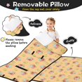thumbnail image 3 of Pioneer Flower Floral Print Pattern Toddler Nap Mat for Teens Preschool Daycare, Teens Sleeping Mat Bag, Toddler Sleeping Bag with Pillow, 3 of 6