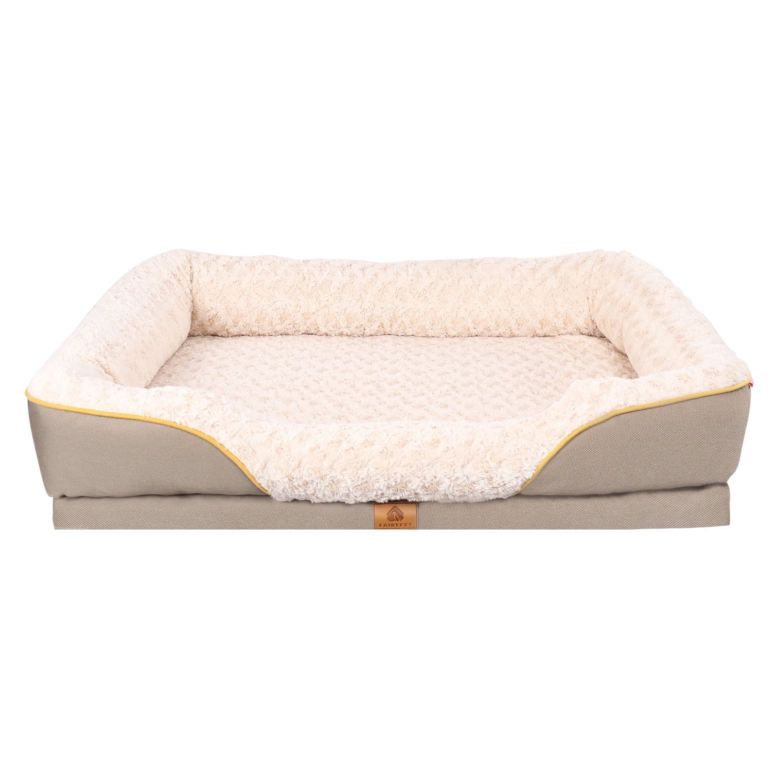 MUMTOP Orthopedic  Dog Bed  with Cooling Breathable Memory Foam , Washable Cover and Non-Slip Base