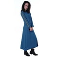 thumbnail image 3 of Moomaya Robe Maxi à Capuche à Manches Longues pour Femmes avec Poches, Décontractée, Longues Robes, 3 of 6