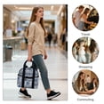 thumbnail image 7 of CHAOYUNYI Women’s Backpack Bag Medium Size with Trolley Sleeve, Adjustable Strap/ Top Handle, Water Resistant Travel Daypack, Elephant, 7 of 7