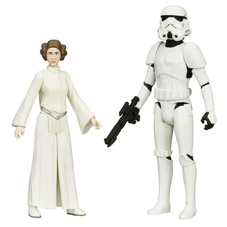 Luke Skywalker Stormtrooper Disguise - Star Wars Mission Series Luke Skywalker in Stormtrooper Disguise and Princess Leia Action Figures