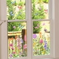 thumbnail image 5 of 1 Clearance! Colorful Floral Bouquet Window Flower Window Clings Reusable Removable Double for Home Decor Stickers, 5 of 7