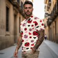 thumbnail image 3 of Aplkyhs Love Ladybug Matching Golf Shirts for Couple Quarter Zip Couple Golf Matching Outfits Breathable Fabric Mens Hawaiian Shirt Keep Cool in Hot Weather Machine Washable, 3 of 6
