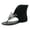 Silver, variant on Rokment Vintage Butterfly Flip Flops Flat Dressy Sandals for Women Black Stylish Casual Bow Suede Cut-Out Low Heel Slip on Thong Beach Summer Comfortable Walking Dress Shoes Black Size 6