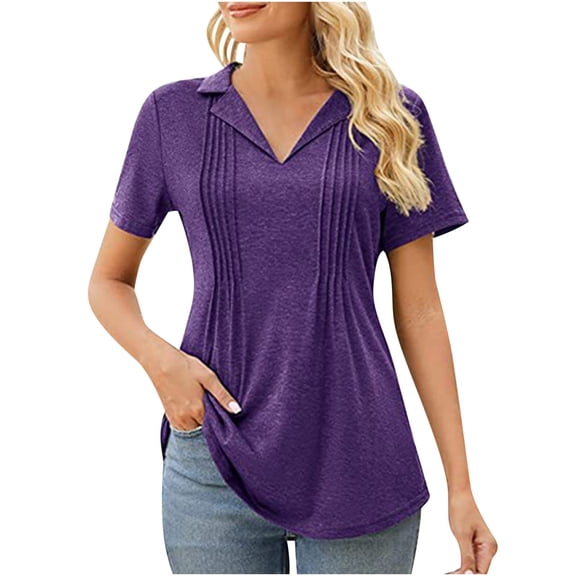 Scyoekwg Womens Tunic Tops Short Sleeve Comfy Clothes Ladies Blouses Dressy Casual Trendy Short Sleeve Tops Womens Going Out Outfits Loose Womens Summer Fashion