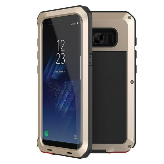Gorilla Aluminum Metal Samsung Galaxy S10 Case (Gold) Heavy Duty Military Grade Shockproof and Scratch Resistant Protection, Rugged Outdoor Travel