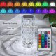 thumbnail image 3 of Lámpara de mesa de cristal con forma de diamante, 16 colores, carga USB, táctil, luz de noche con control remoto., 3 of 5
