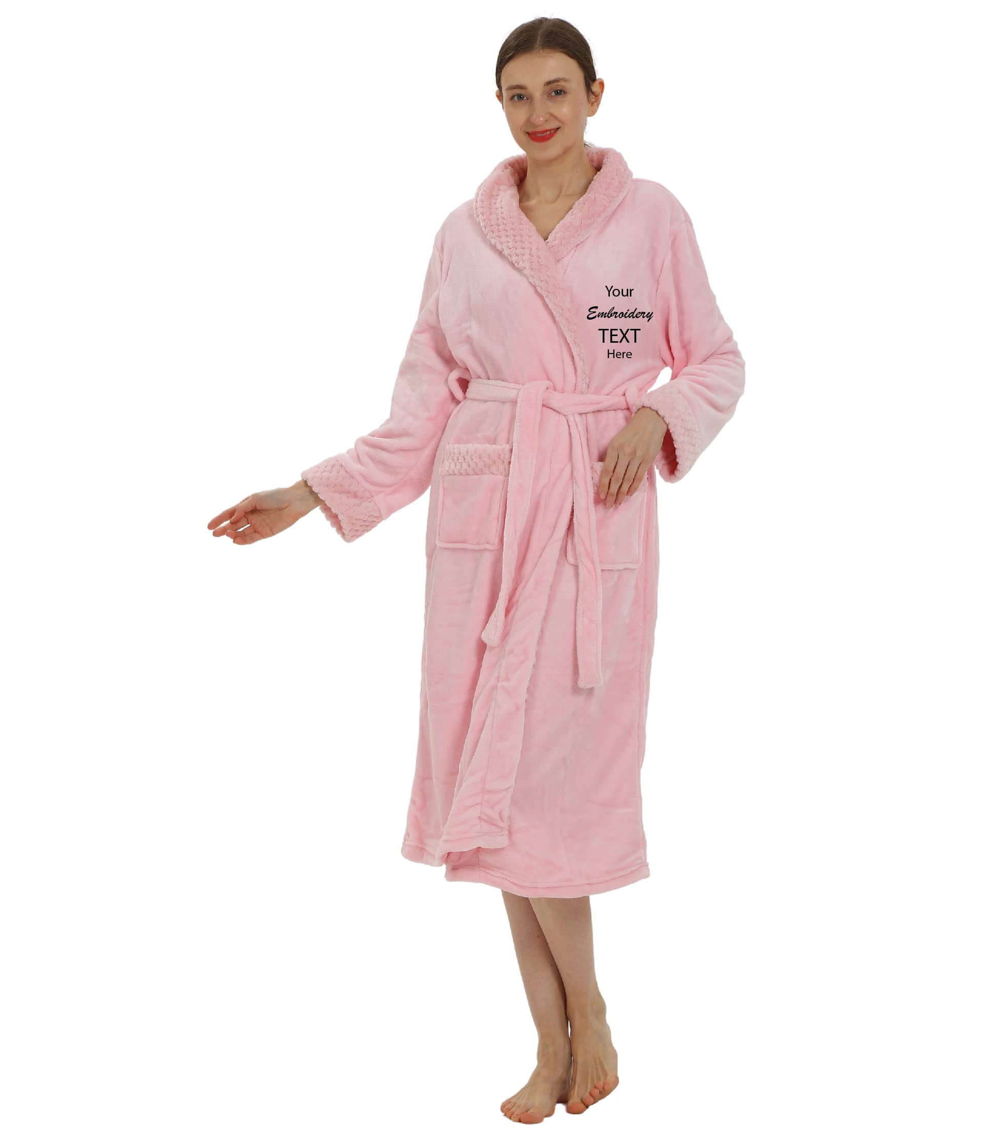 Plush Robe for Women and Men His and Her Robes with Personalization