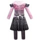 thumbnail image 3 of Moonsky Girls Descendants 3 Mal Costume 3D Printed Jumpsuit Birthday Party Dress Cosplay Outfit for 4-12 Years(120#Purple), 3 of 4