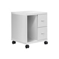thumbnail image 1 of OFFICE CABINET - WHITE WITH 2 DRAWERS ON CASTORS, 1 of 2