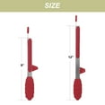 thumbnail image 3 of Uxcell Kitchen Tong Set Silicone Tip Stainless Steel Tongs w Stands 2Pcs Burgundy, 3 of 6