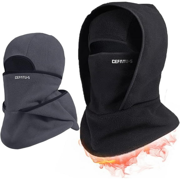 Outdoor Winter Warm Hat Neckband Integrated Cycling Mask, All-in-One Protection Windproof Neck Mask with 360° Windproof Design for Sports Ski Head Cover