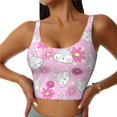 thumbnail image 1 of Fotbe Sunflower Rabbit Sujetador Deportivo Largo sin Aros para Mujer con Almohadillas y Soporte Medio, Transpirable y Absorbente, Camiseta Tipo Chaleco o Tank Top-Large, 1 of 8