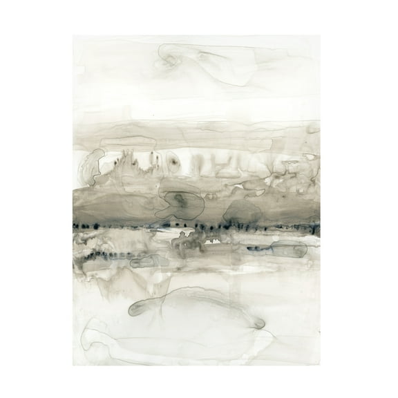 Jennifer Goldberger 'Grey on the Horizon I' Canvas Art