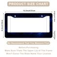 thumbnail image 3 of 1 Pcs Cosmic Nebula License Plate Frame, License Plate Cover for Car Decorative Parts, Aluminum License Plate Bracket Holder Rust-Proof Weather-Proof for US Standard Car, 3 of 9