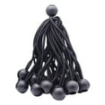 thumbnail image 1 of LOVIVER 10x Ball Bungee Cords Tent Tarp Fix Rope Tie Down Strap Elastic Rope for Black, 1 of 8