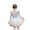 Light Blue + Chiffon Skirt, variant on Toddler 2PC Ballet Leotard Set Girls Short Sleeve Leotard Tutu Skirt Exam Performance Suit 3-11Y
